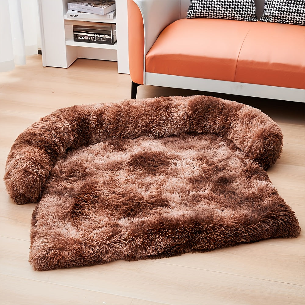 Plush Dog Sofa Mat - Detachable Pet Bed Cushion with Soft Polyester Fill, Perfect for Small to Large Dogs, Adds Coziness to Your Home, Dog Sofa