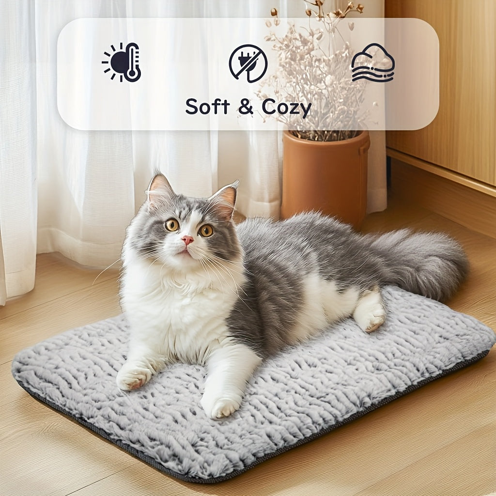 [Thermal Extra Warm Pad] Soft Thermal Extra Warm Dog Cat Pad - Large Indoor Outdoor Cat Bed Mat for Small Puppy Kittens Pets