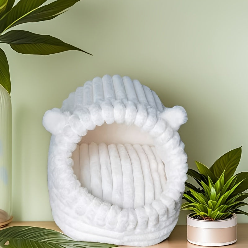 [Cozy Cat Bed] Cozy Cartoon Cat Cave Bed | Small, Medium, Large | Warm Winter Retreat for Cats, Perfect Christmas Gift