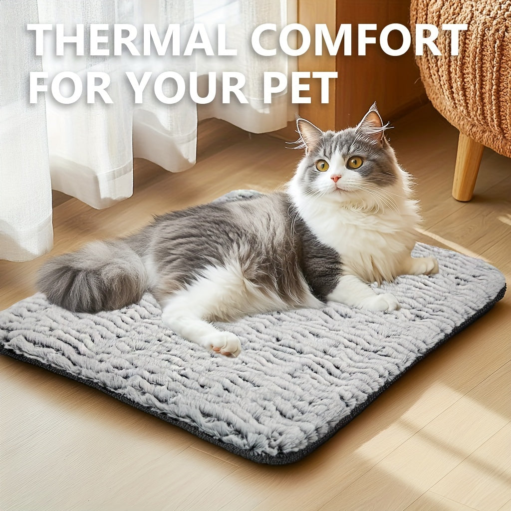 [Thermal Extra Warm Pad] Soft Thermal Extra Warm Dog Cat Pad - Large Indoor Outdoor Cat Bed Mat for Small Puppy Kittens Pets