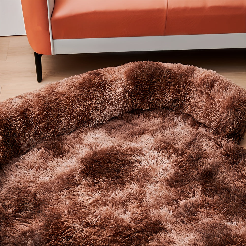 Plush Dog Sofa Mat - Detachable Pet Bed Cushion with Soft Polyester Fill, Perfect for Small to Large Dogs, Adds Coziness to Your Home, Dog Sofa