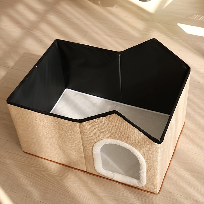 Cat Bed Four Seasons Universal Pet House Comfortable Sleep Cat Villa Foldable Portable Cat Cottage