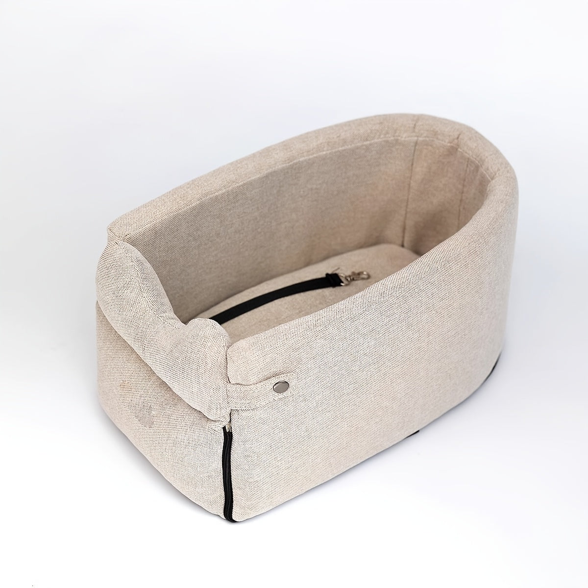 [Cozy Dog Bed] Soft, Warm 1pc Cozy Polyester Dog Bed | Removable Cover, Secure Pet Car Seat for Small to Medium Breeds, Ideal for Traveling - Travel Comfort, Plush Interior, Secure Closure