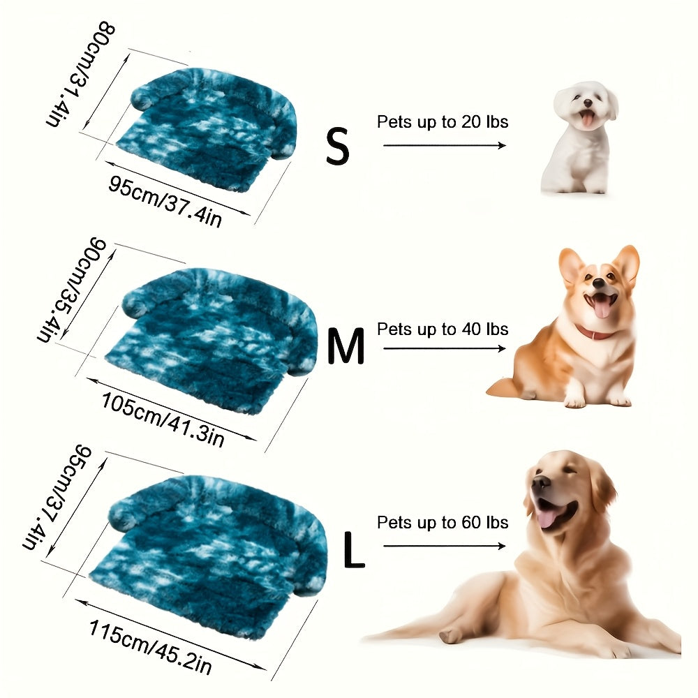 Plush Dog Sofa Mat - Detachable Pet Bed Cushion with Soft Polyester Fill, Perfect for Small to Large Dogs, Adds Coziness to Your Home, Dog Sofa