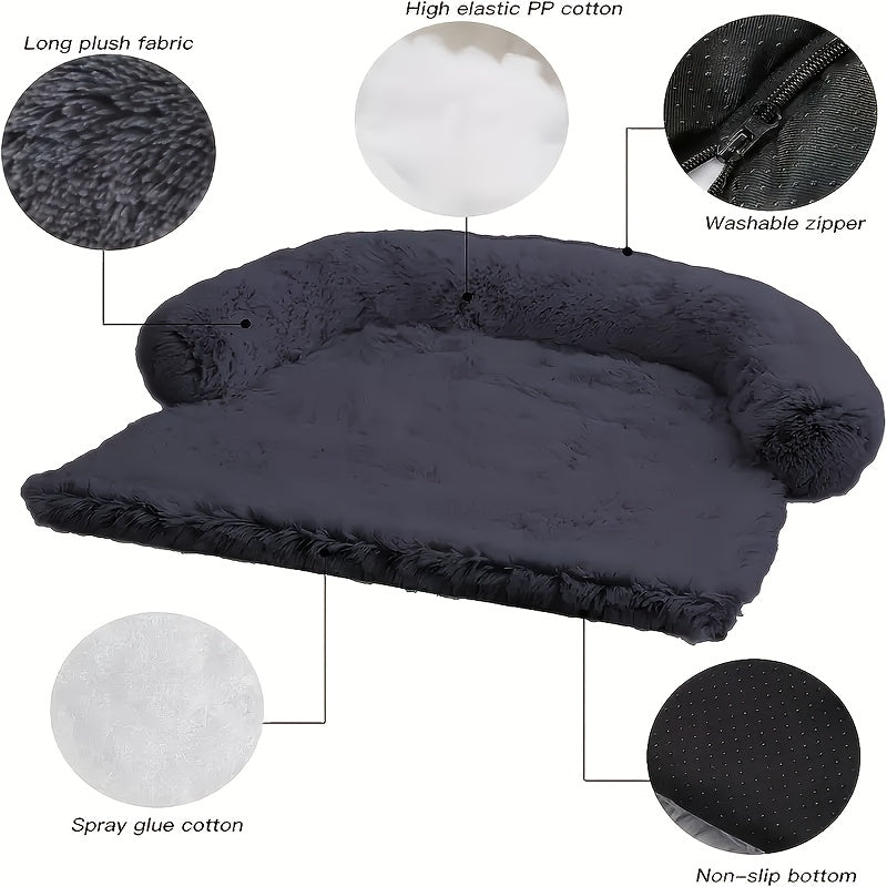 Winter warm summer breathable! Removable and washable design for easy care, thickened non-slip cushion to protect the floor, multi-size suitable for cats/small and medium-sized dogs